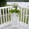 Mayne Fairfield Tall Planter - White 5829-W - alternate 2